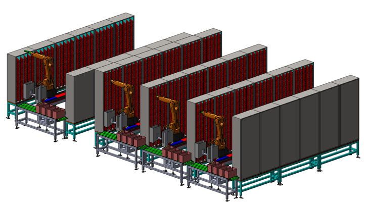 Picking and placing using 7-axis Robot