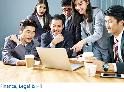 Finance, Legal & HR