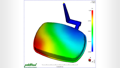 Plastic injection simulation