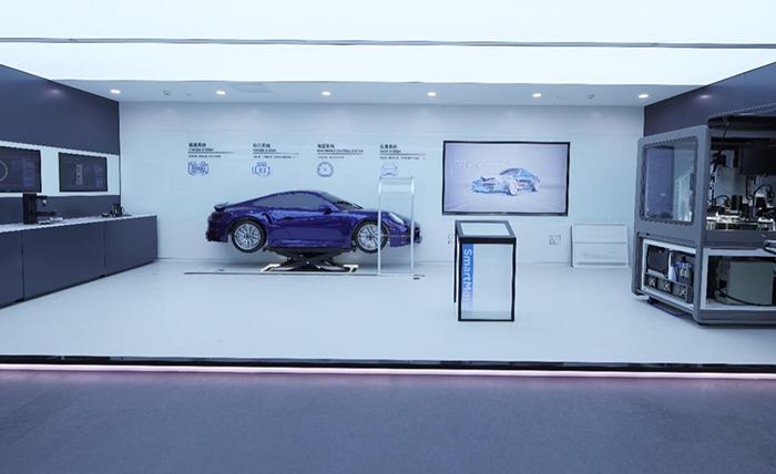 深圳前海，思谋智能制造博物馆展示的汽车制造相关解决方案