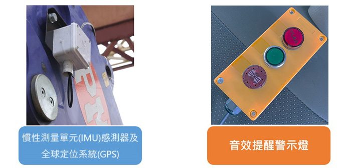 吊臂裝置警示系統