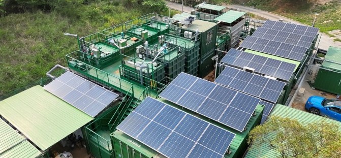 Demonstration Plant in NENT Landfill (treatment capacity 2000 m3/day)