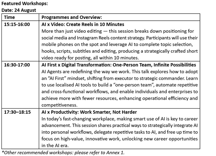 Featured Workshops