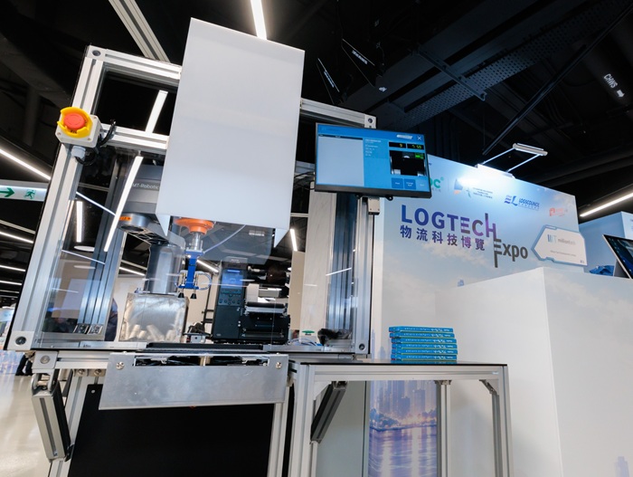 Million Tech Development Limited: The automated labelling system uses robotic arms to precisely handle goods of different shapes, effectively reducing labour costs and training requirements in logistics packaging operations.